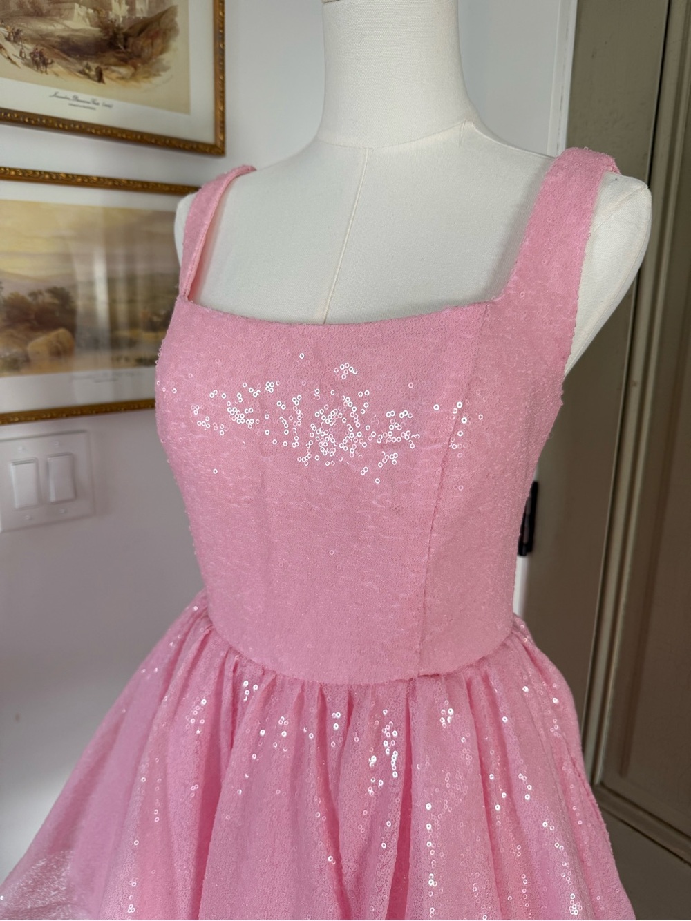 Fit and Flare Sequin Dress - Picture 3 of 5